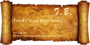 Turóczy Bettina névjegykártya